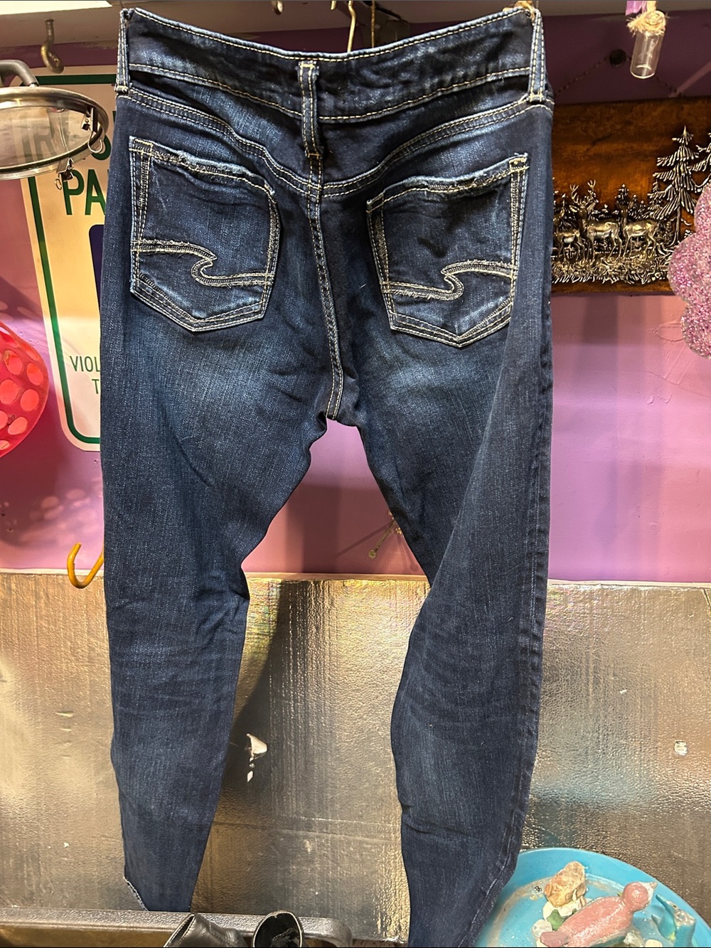Silver Jeans Dark Blue Skinny Women's Jeans
